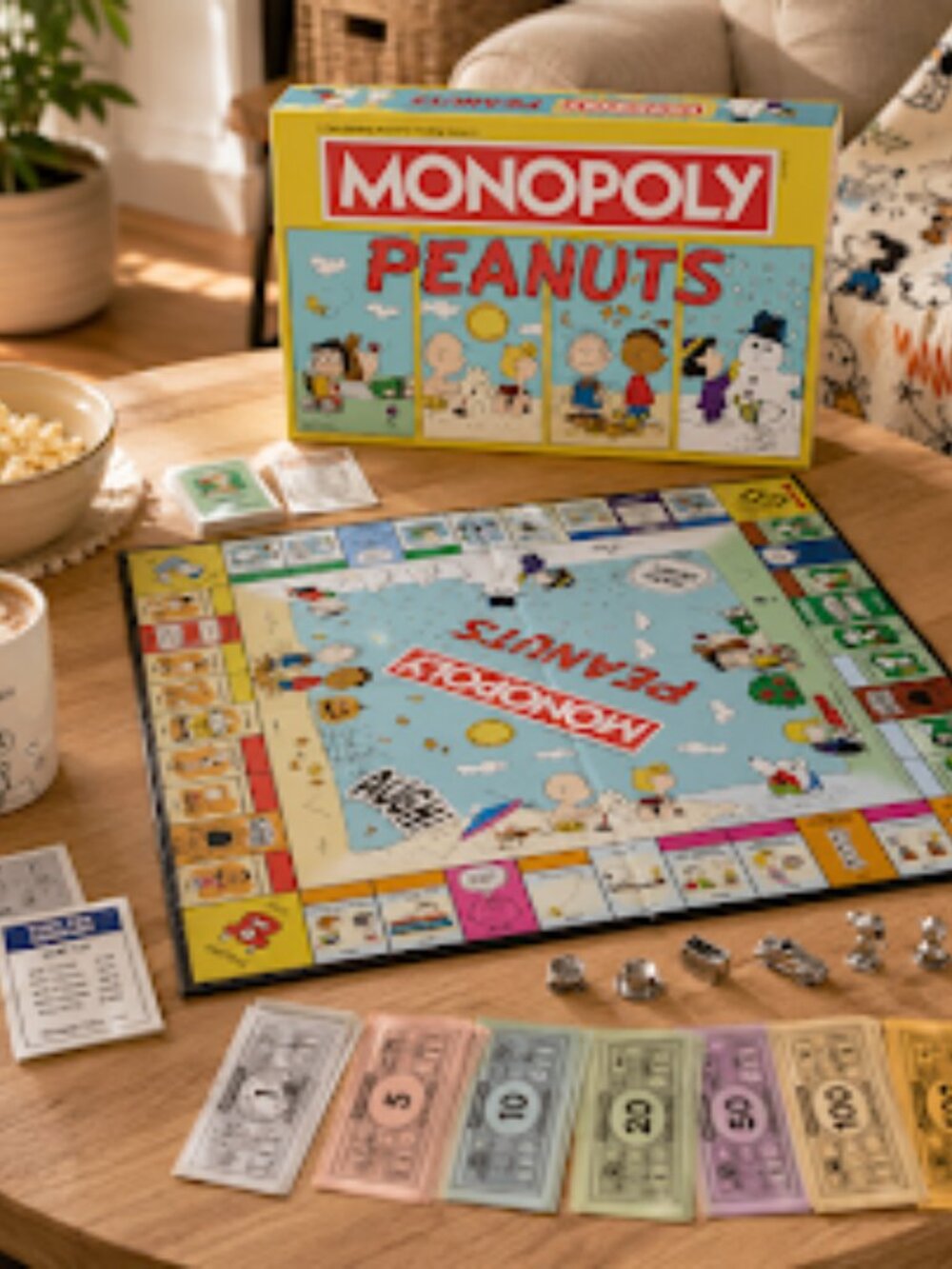 PEANUTS MONOPOLY Official Hasbro Board Game USAopoly Snoopy Collectors SEALED